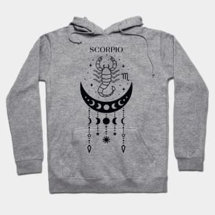 Scorpio star sign; zodiac; horoscope; star sign; astrology; birthday; gift; Scorpio symbol Hoodie